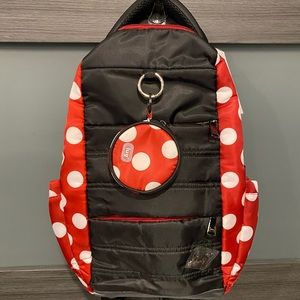 Lug Hopper Backpack. Crimson large dot